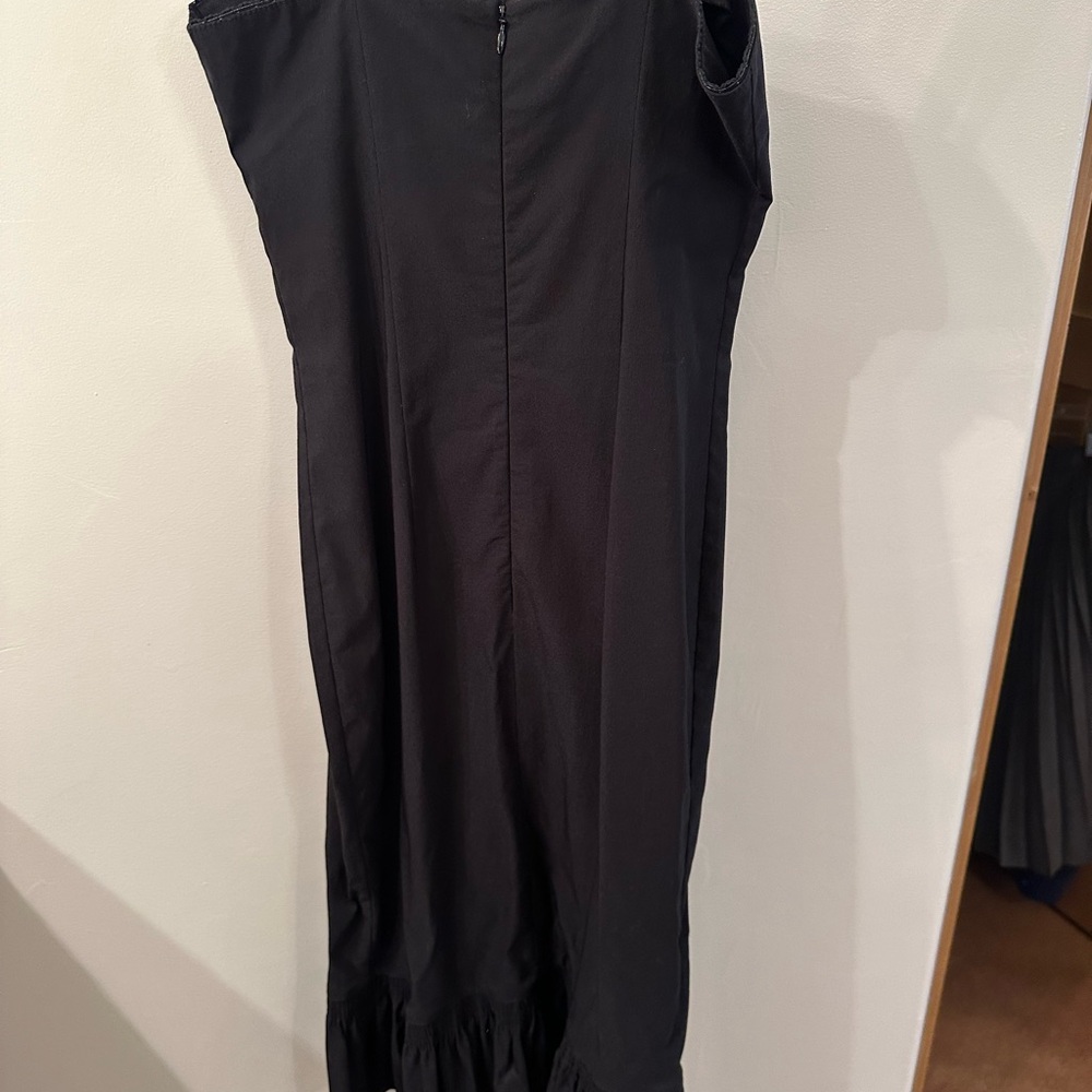 Spaghetti strap fitted stretchy black cocktail dress - Picture 3 of 3